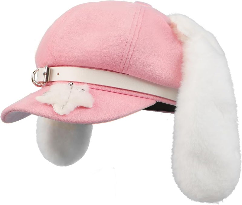 BXT Lovely Women Beret Hat Cap with Long Puppy Ears Artists Painter's Hat for Students Teenage Girls - Image 1